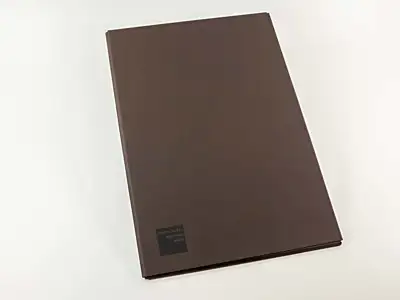 Certificate folder for large contents, with foil embossing black