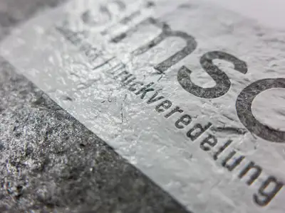 Digital print UV inkjet on coarse structured slate stone