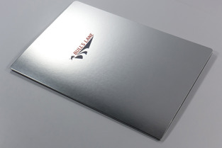 Barkarte Silbermetallisch aus simsa MetalPaper Satin mit Bedruckung