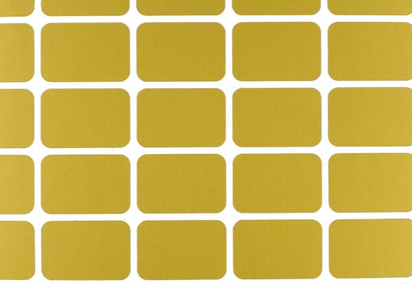 Rubbelkleber Gold Ecken abgerundet